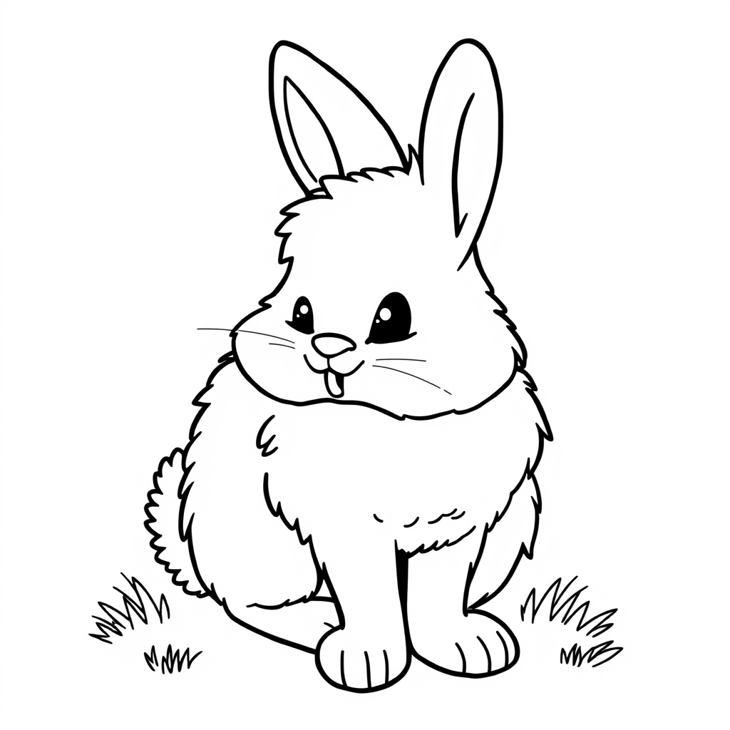 Hase Ausmalbild