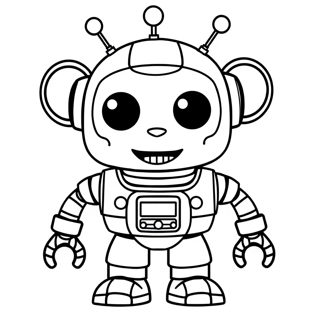 Roboter Ausmalbild