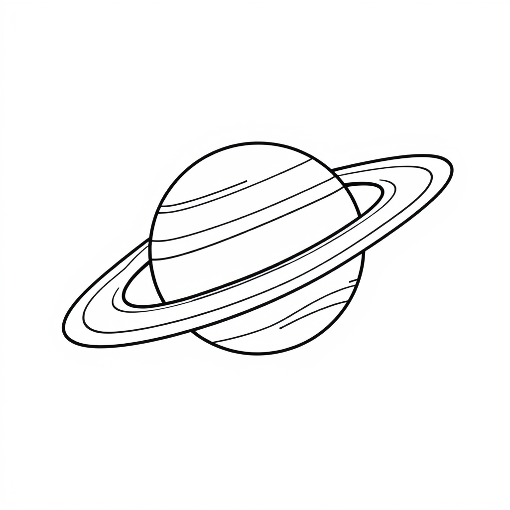 Saturn Coloring Page