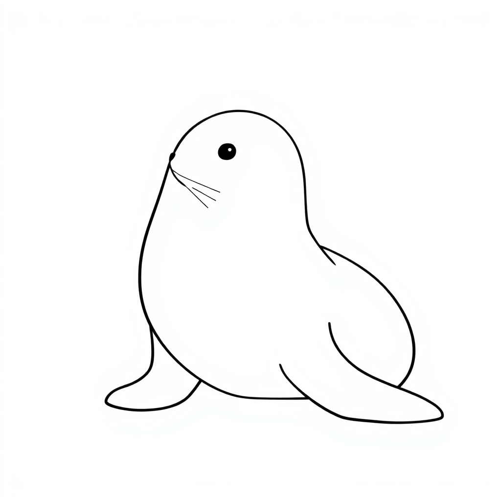 Seal Coloring Page