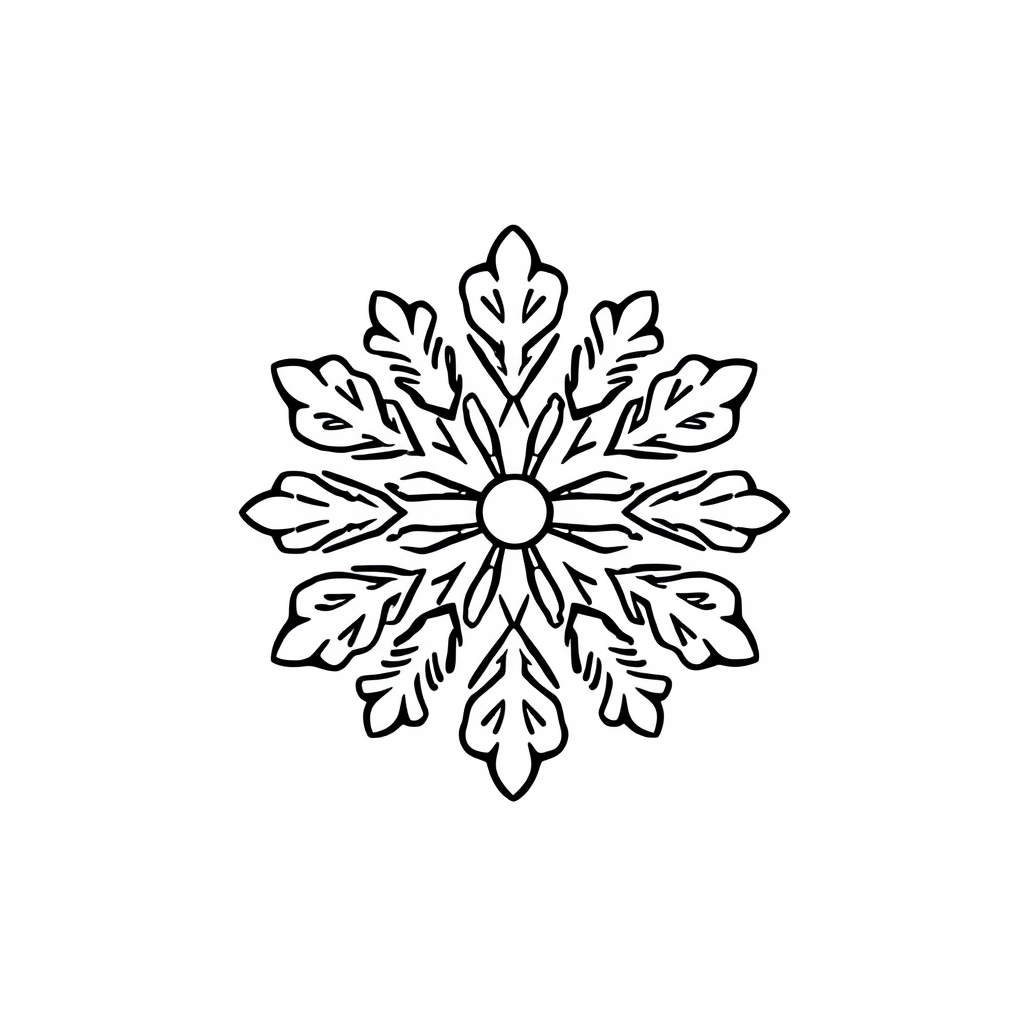 Snowflake Coloring Page