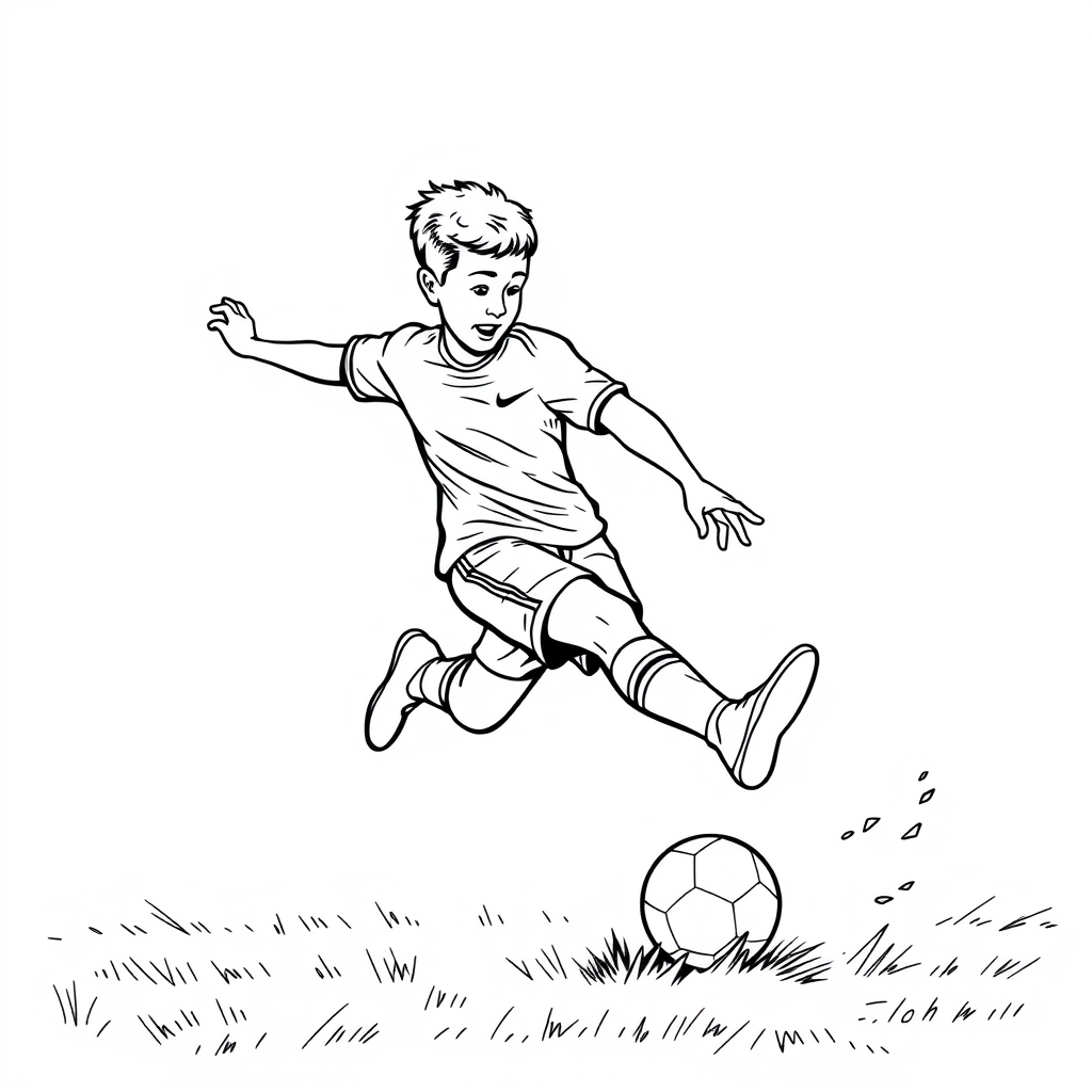 Fußball Ausmalbild