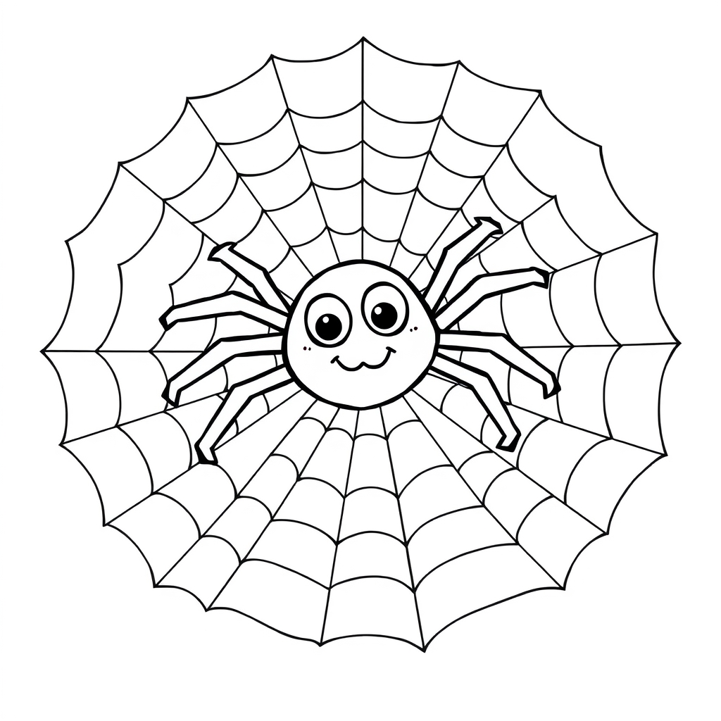 Araña Dibujo para colorear