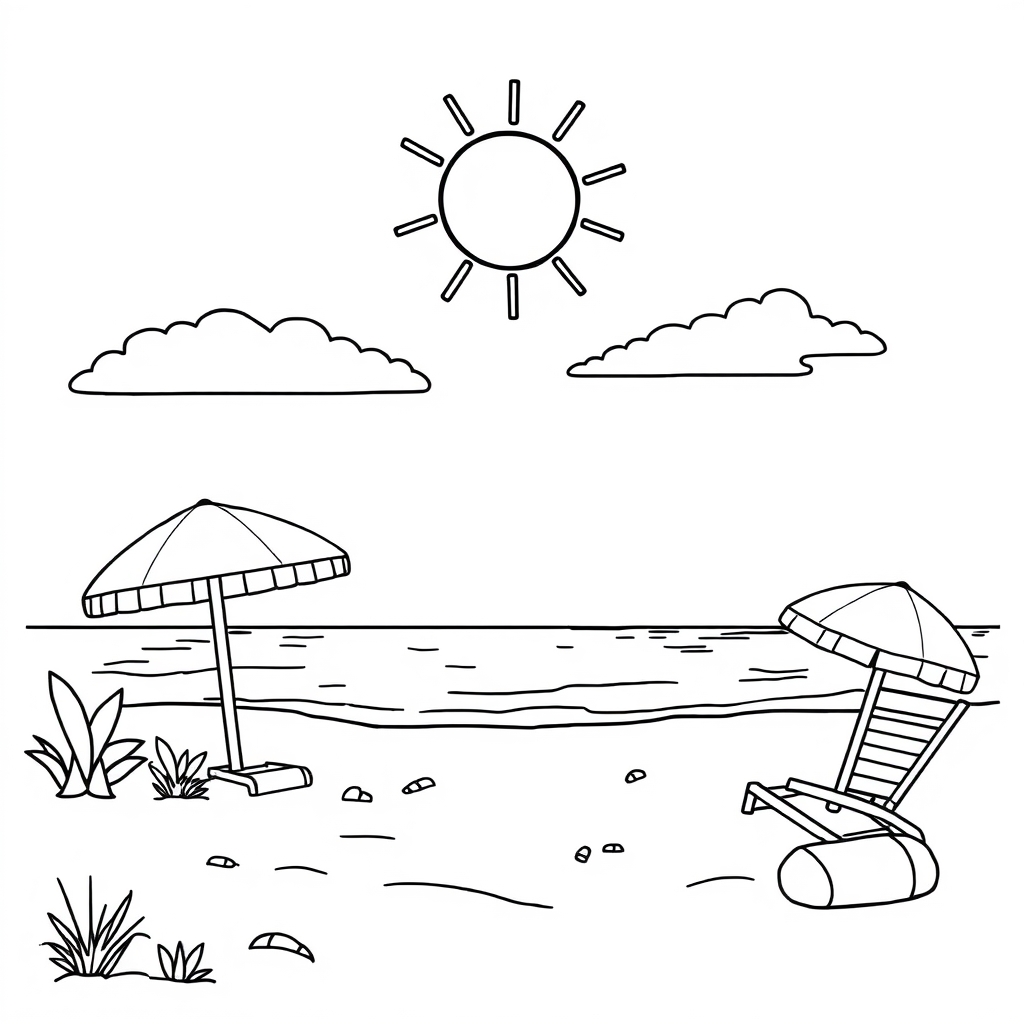Sommer Ausmalbild