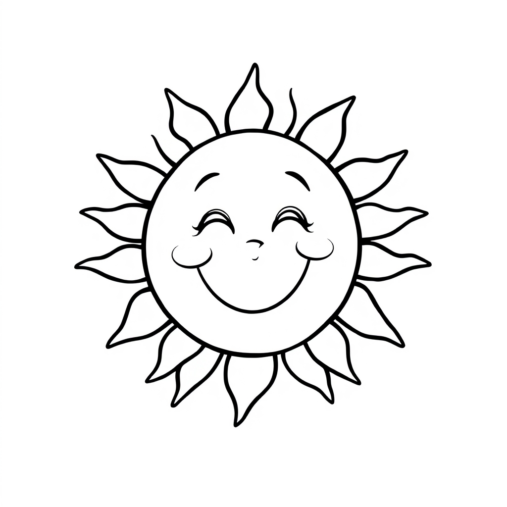 Sonne Ausmalbild