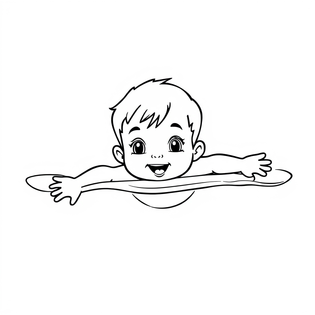 Schwimmen Ausmalbild