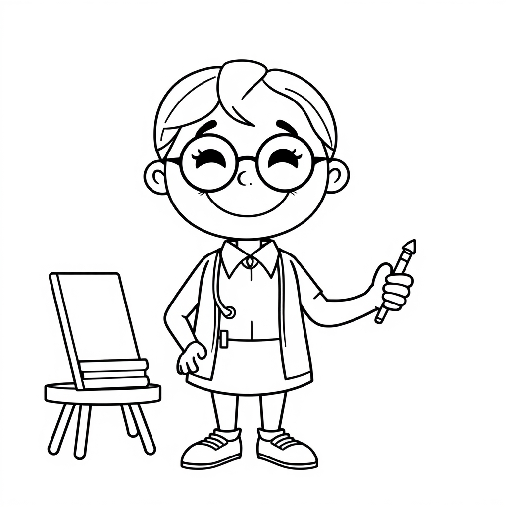 Insegnante Disegno da colorare