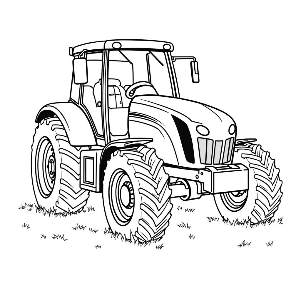 Traktor Ausmalbild