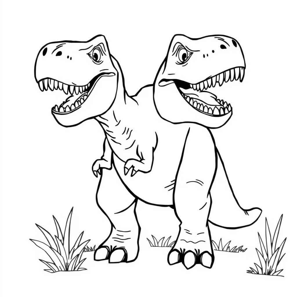 T-Rex Ausmalbild