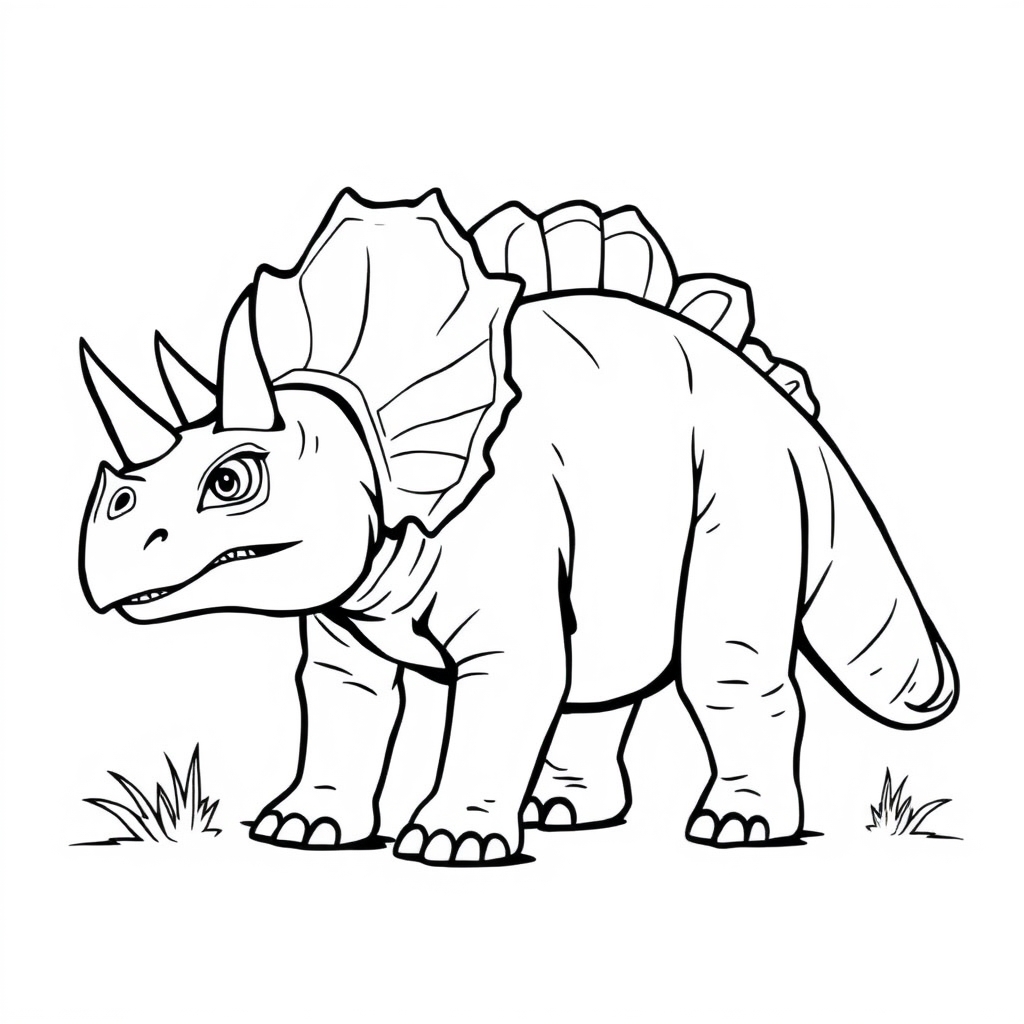 Triceratops Ausmalbild
