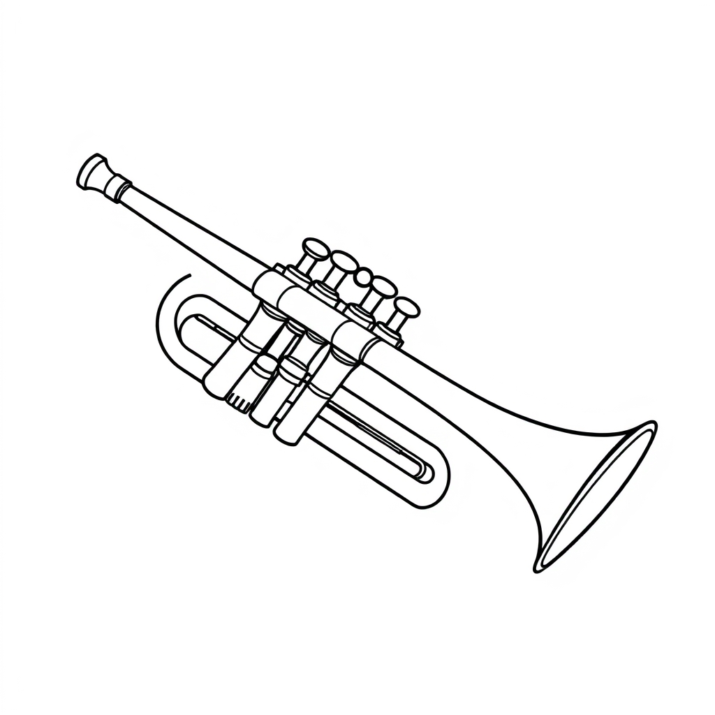 Tromba Disegno da colorare