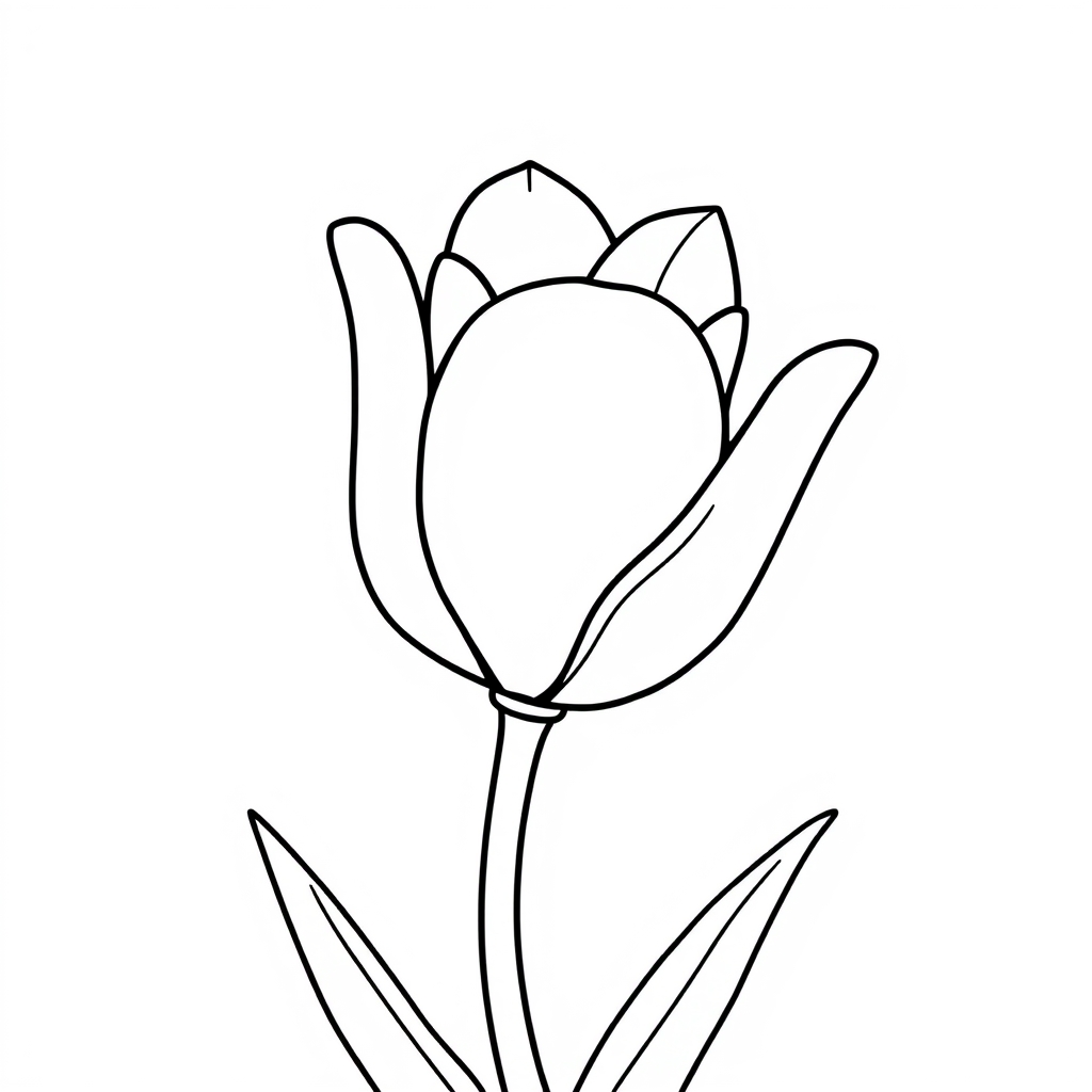Tulpe Ausmalbild