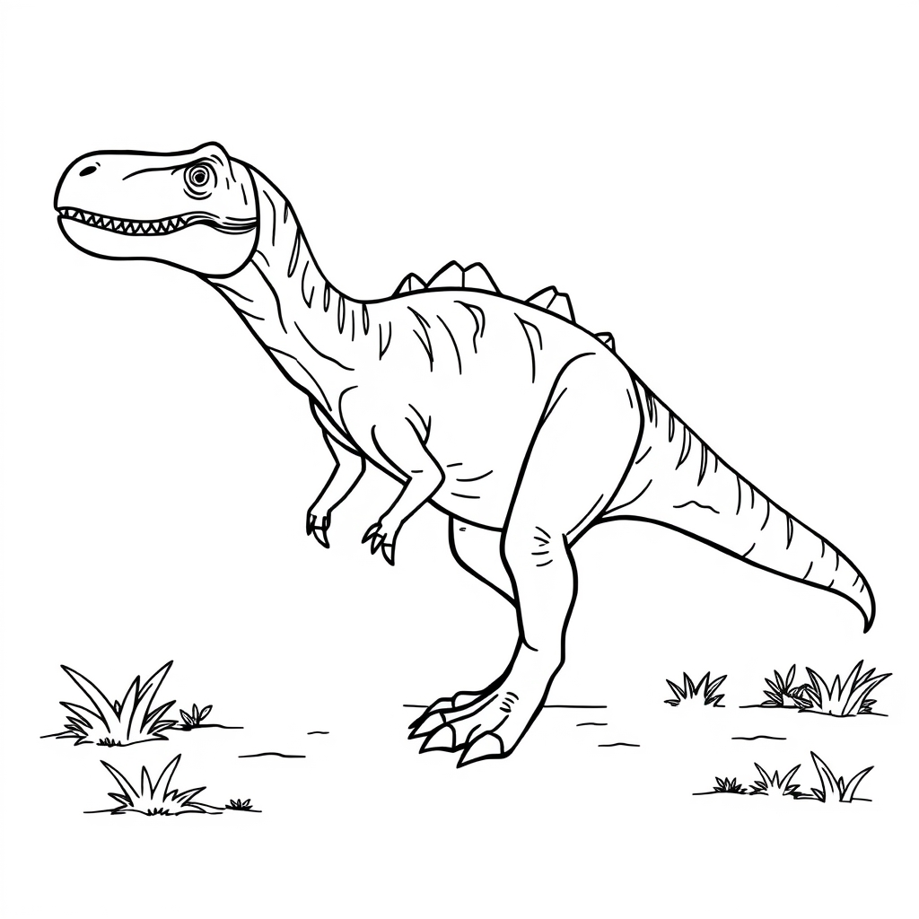 Velociraptor Dibujo para colorear