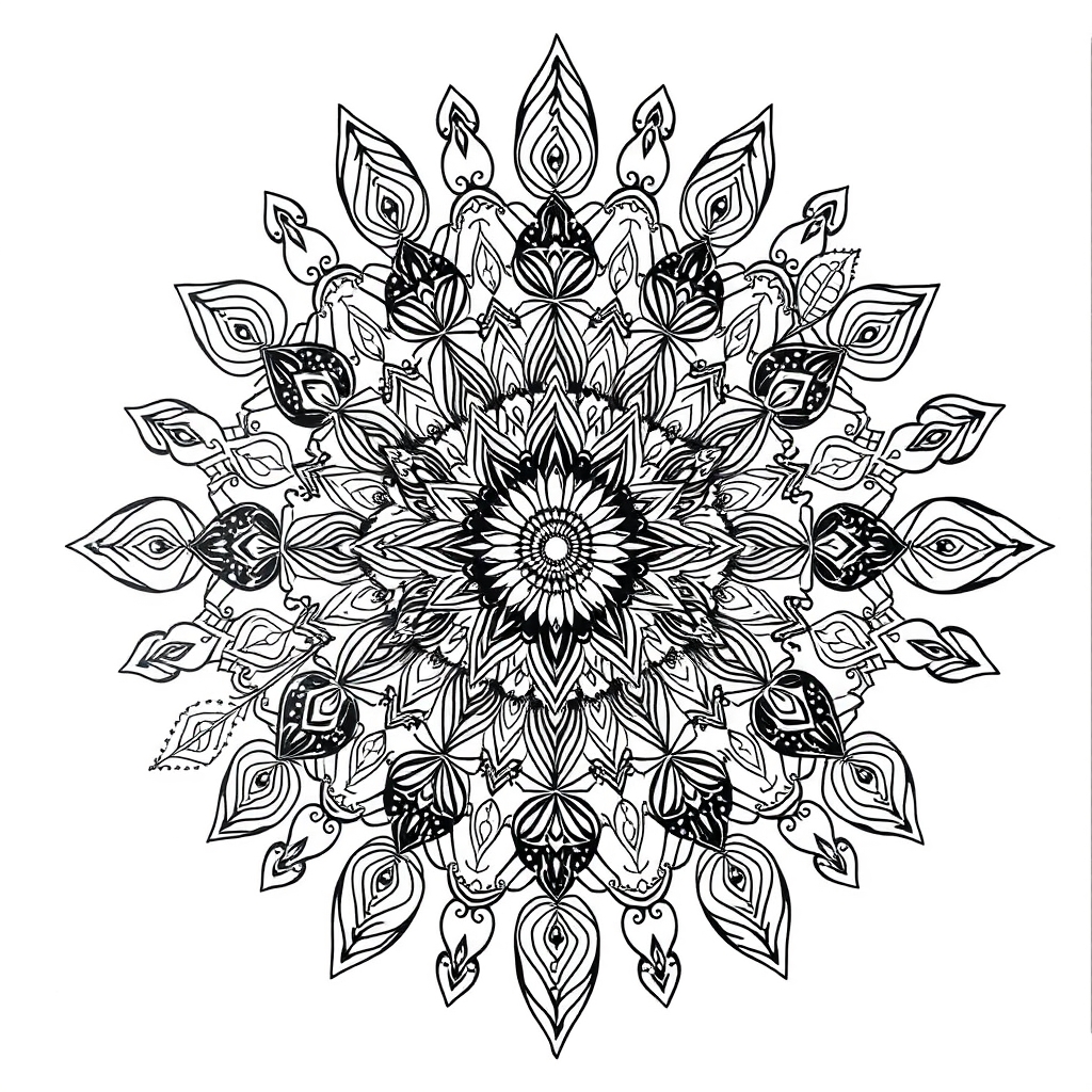 Zentangle Ausmalbild